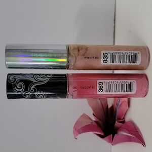 HARD CANDY GLOSSAHOLIC Lip Gloss 0.38 oz 369 Tipsy, and 835 Caramel Twist